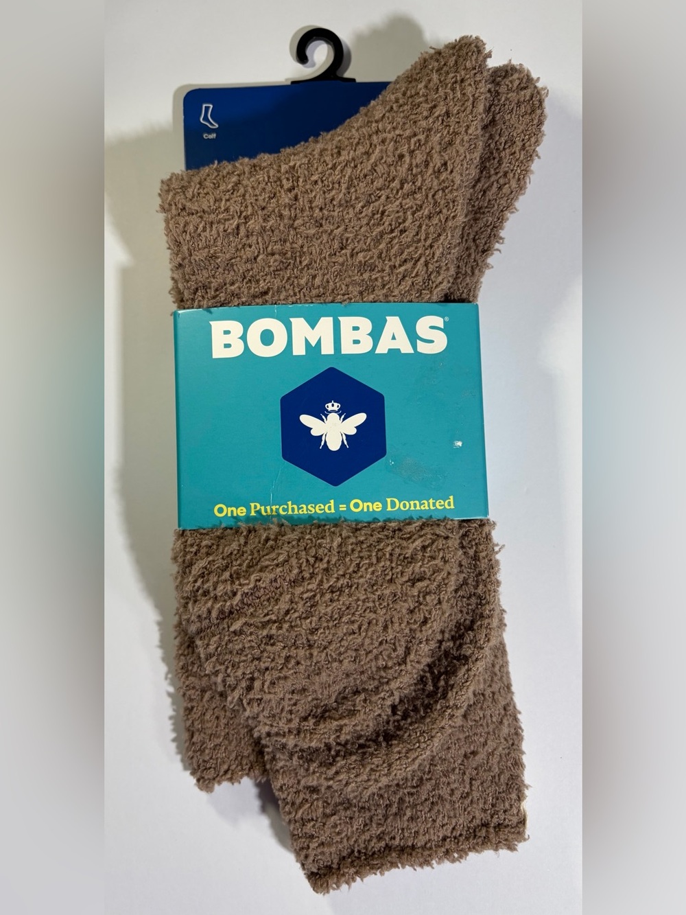 NWT Bombas Fuzzy Calf Socks in Light Brown Size Medium (Women’s 8-10.5)